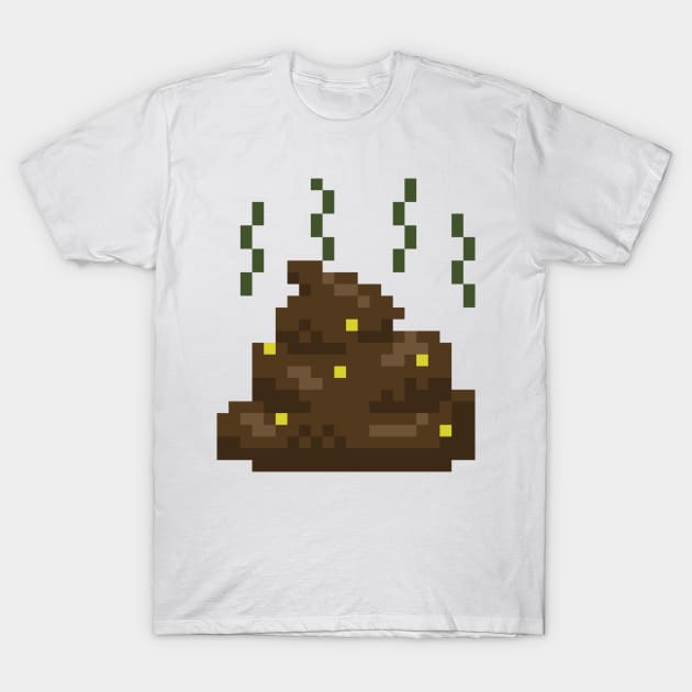 Corny poop pixel T-Shirt by ManicWax